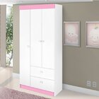 Guarda-roupa Infantil 3 Portas 2 Gavetas Pimpolho J&a Móveis