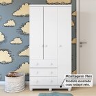 Guarda Roupa Infantil 3 Portas 3 Gavetas Junior New Móveis Pe