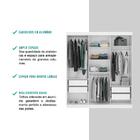 Guarda Roupa Infantil 3 Portas 4 Gav 1 Espelho Branco Fenix