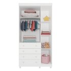 Guarda Roupa Infantil 3 Portas 4 Gavetas Capricho Tcil
