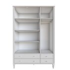 Guarda Roupa Infantil 3 Portas 4 Gavetas Mdf Tudor Areia