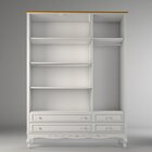 Guarda Roupa Infantil 3 Portas 4 Gavetas Mdf Versailles Branc