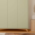 Guarda-roupa Infantil 3 Portas 4 Gavetas Mdf Zen Verde