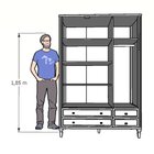 Guarda Roupa Infantil 3 Portas 4 Gavetas Tudor  Branco