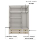 Guarda Roupa Infantil 3 Portas 4 Gavetas Tudor Plus  Verde