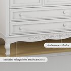 Guarda Roupa Infantil 3 Portas 4 Gavetas Versailles  Branco/m