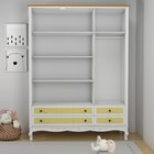 Guarda Roupa Infantil 3 Portas 4 Gavetas Versailles Plus  Bra
