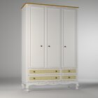 Guarda Roupa Infantil 3 Portas 4 Gavetas Versailles Plus  Bra