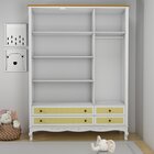 Guarda Roupa Infantil 3 Portas 4 Gavetas Versailles Plus  Bra