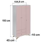 Guarda Roupa Infantil 3 Portas Aft004 Comm