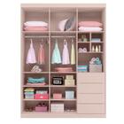 Guarda Roupa Infantil 3 Portas Bento Rosê