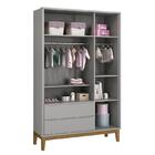 Guarda Roupa Infantil 3 Portas Classic Com Pés Amadeirado - R