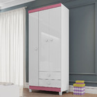 Guarda Roupa Infantil 3 Portas Com Cômoda 5 Gavetas Baby Kids