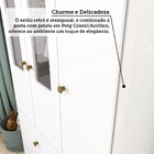 Guarda-roupa Infantil 3 Portas Com Janelas Retangulares E 2 G