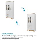 Guarda-roupa Infantil 3 Portas Com Janelas Retangulares E 2 G