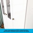 Guarda Roupa Infantil 3 Portas Com Janelas Retangulo E 2 Gave