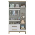 Guarda-roupa Infantil 3 Portas Detalhes Em Acrílico 2 Gavetas