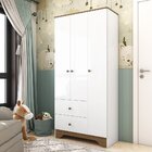 Guarda Roupa Infantil 3 Portas E 2 Gavetas 100% Mdf Cocada Br