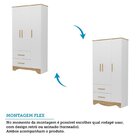 Guarda-roupa Infantil 3 Portas E 2 Gavetas 100% Mdf Liam Bran