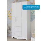 Guarda-roupa Infantil 3 Portas E 2 Gavetas 100% Mdf Liam Bran