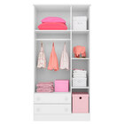 Guarda Roupa Infantil 3 Portas E 2 Gavetas  Branco 2617