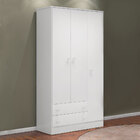 Guarda Roupa Infantil 3 Portas E 2 Gavetas  Branco 2617