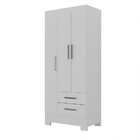 Guarda-roupa Infantil 3 Portas E 2 Gavetas Amy Espresso Móvei