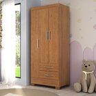 Guarda-roupa Infantil 3 Portas E 2 Gavetas Amy Espresso Móvei