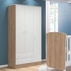 Guarda Roupa Infantil 3 Portas E 2 Gavetas Brilhar Q01 - Doce