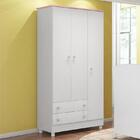 Guarda Roupa Infantil 3 Portas E 2 Gavetas Doce Sonho Com Pés