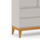 Guarda Roupa Infantil 3 Portas E 2 Gavetas Nature Clean - Mat