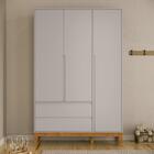 Guarda Roupa Infantil 3 Portas E 2 Gavetas Nature Clean - Mat