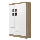 Guarda Roupa Infantil 3 Portas E 2 Gavetas Sonhar Q01 - Amare