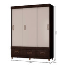 Guarda Roupa Infantil 3 Portas E 3 Gavetas 20033-56 Araplac