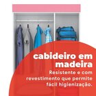 Guarda-roupa Infantil 3 Portas Pingo Branco/rosa