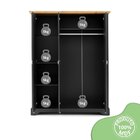 Guarda Roupa Infantil 3 Portas Toledo Cinza