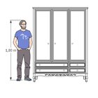 Guarda Roupa Infantil 3 Portas Versailles Branco