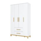 Guarda Roupa Infantil 4 Portas 2 Gaveta Esconde Esconde Espre