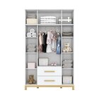 Guarda Roupa Infantil 4 Portas 2 Gaveta Esconde Esconde Espre