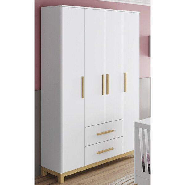 Guarda Roupa Infantil 4 Portas 2 Gaveta Esconde Esconde Espre