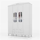 Guarda Roupa Infantil 4 Portas 2 Gavetas 100% Mdf Colonial I0
