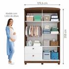 Guarda Roupa Infantil 4 Portas 2 Gavetas 100% Mdf Fofura Perm