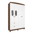 Guarda Roupa Infantil 4 Portas 2 Gavetas 100% Mdf Fofura Perm
