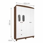 Guarda Roupa Infantil 4 Portas 2 Gavetas 100% Mdf Fofura Perm