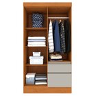 Guarda Roupa Infantil 4 Portas 2 Gavetas 108cm Oregon