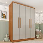 Guarda-roupa Infantil 4 Portas 2 Gavetas 133cm Harmonia Espre