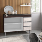 Guarda Roupa Infantil 4 Portas 2 Gavetas Aquarela Baby Branco