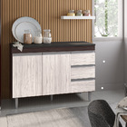 Guarda Roupa Infantil 4 Portas 2 Gavetas Aquarela Baby Branco