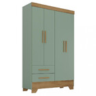 Guarda Roupa Infantil 4 Portas 2 Gavetas Catavento Rodial