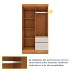 Guarda Roupa Infantil 4 Portas 2 Gavetas Com Pés 108cm Oregon